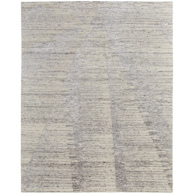 Feizy Brighton 69CHF Modern Abstract in Ivory/Taupe/Silver