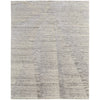 Feizy Brighton 69CHF Modern Abstract in Ivory/Taupe/Silver