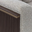 Michael Amini West Kensington Loveseat - Buff/Medium Espresso