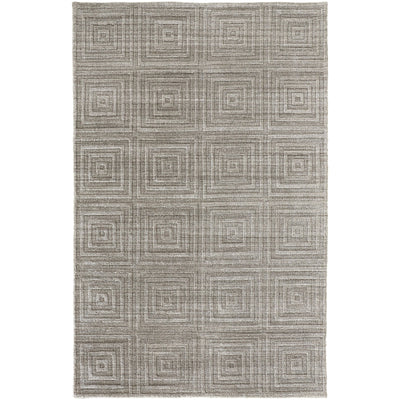 Feizy Redford 8670F Transitional Solid in Gray/Silver