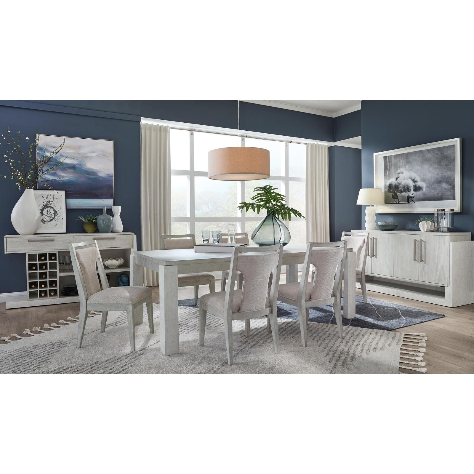 Magnussen Home Lorelei Misty Cloud Upholstered Side Chair Set of 2