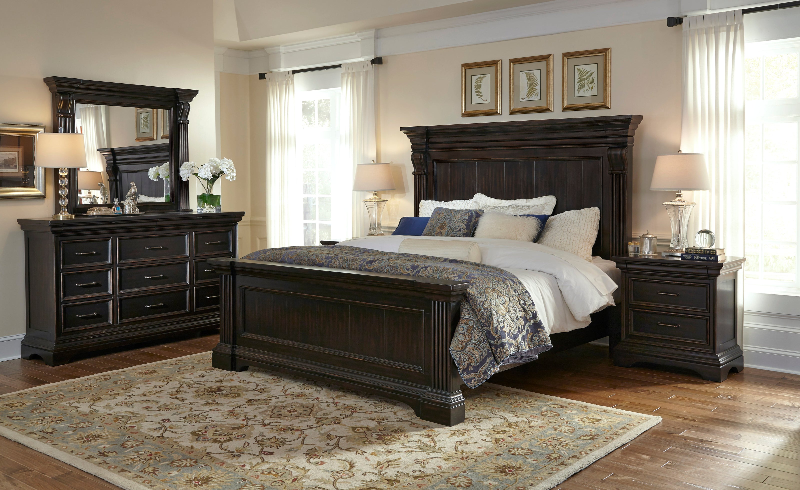 Pulaski Furniture Caldwell Smoked Molasses Bed