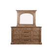Pulaski Furniture Gallant Grove Brown Drawer Dresser With Shaped Mirror