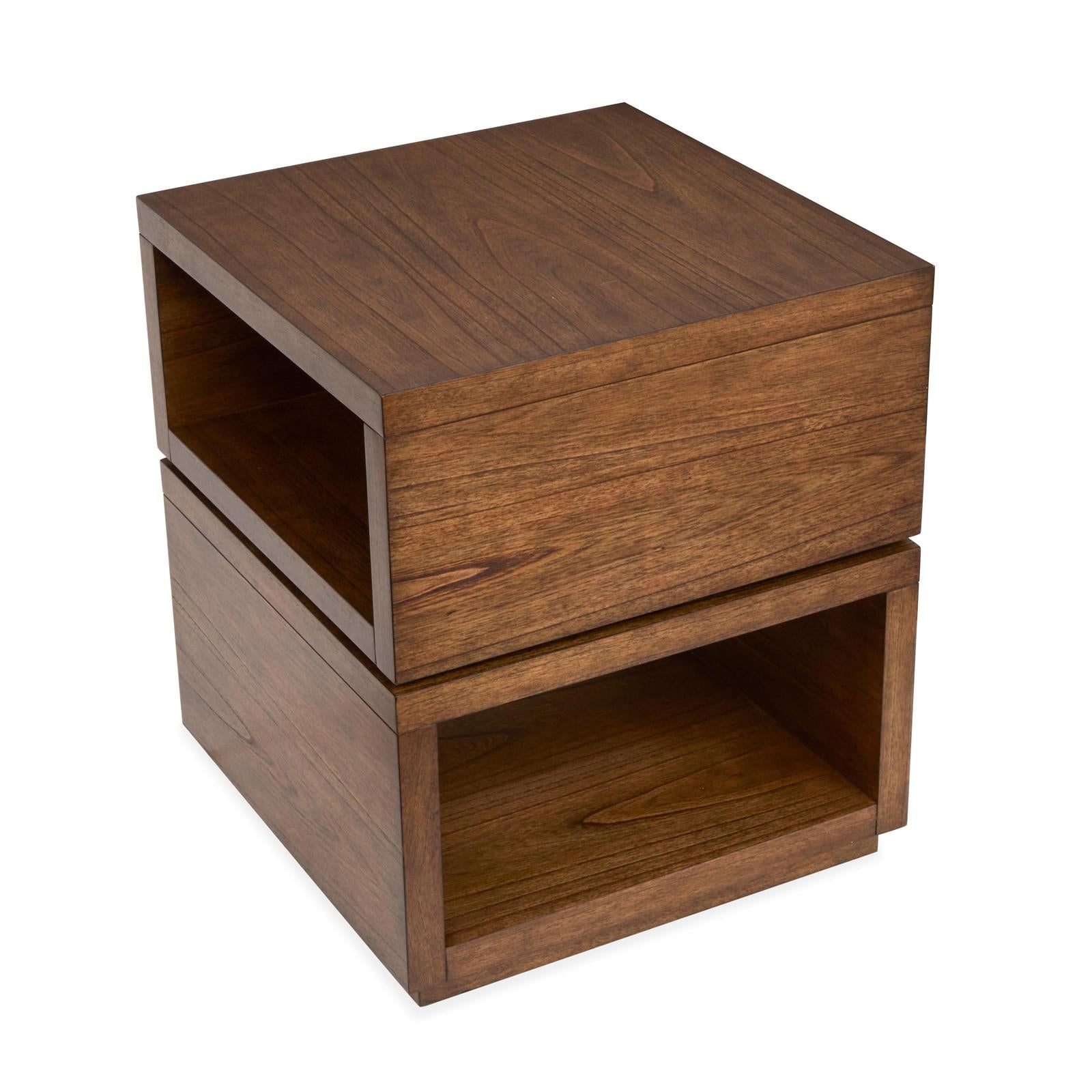 Magnussen Home Newton Cinnamon Square End Table