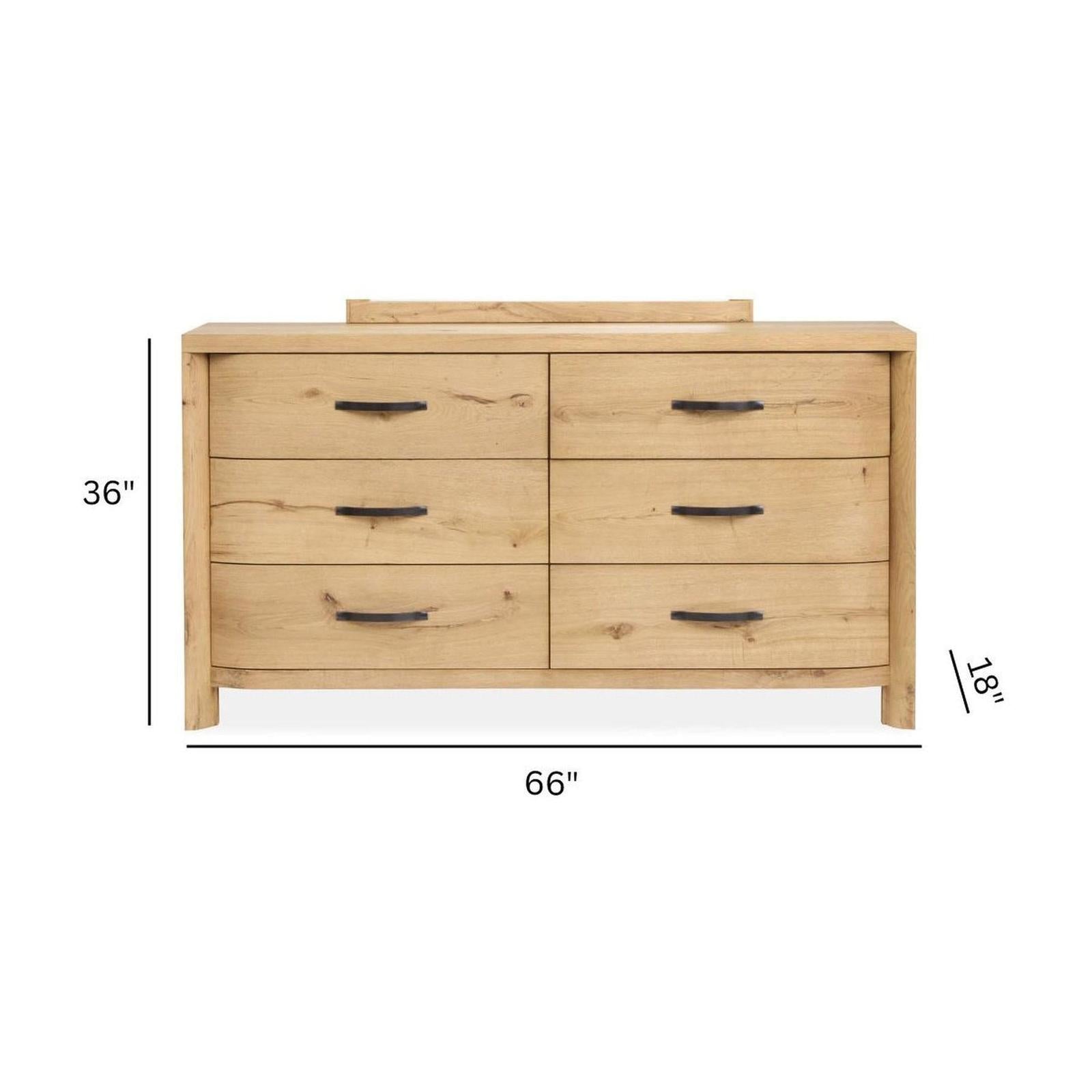Magnussen Home Laramie Honey Wheat Double Drawer Dresser