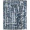 Feizy Colton 8A58F Modern Abstract Rug in Blue/Ivory