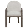 Pulaski Furniture Anderson Park Moose Trail And Frontier Brown Upholstered Dining Host Chair