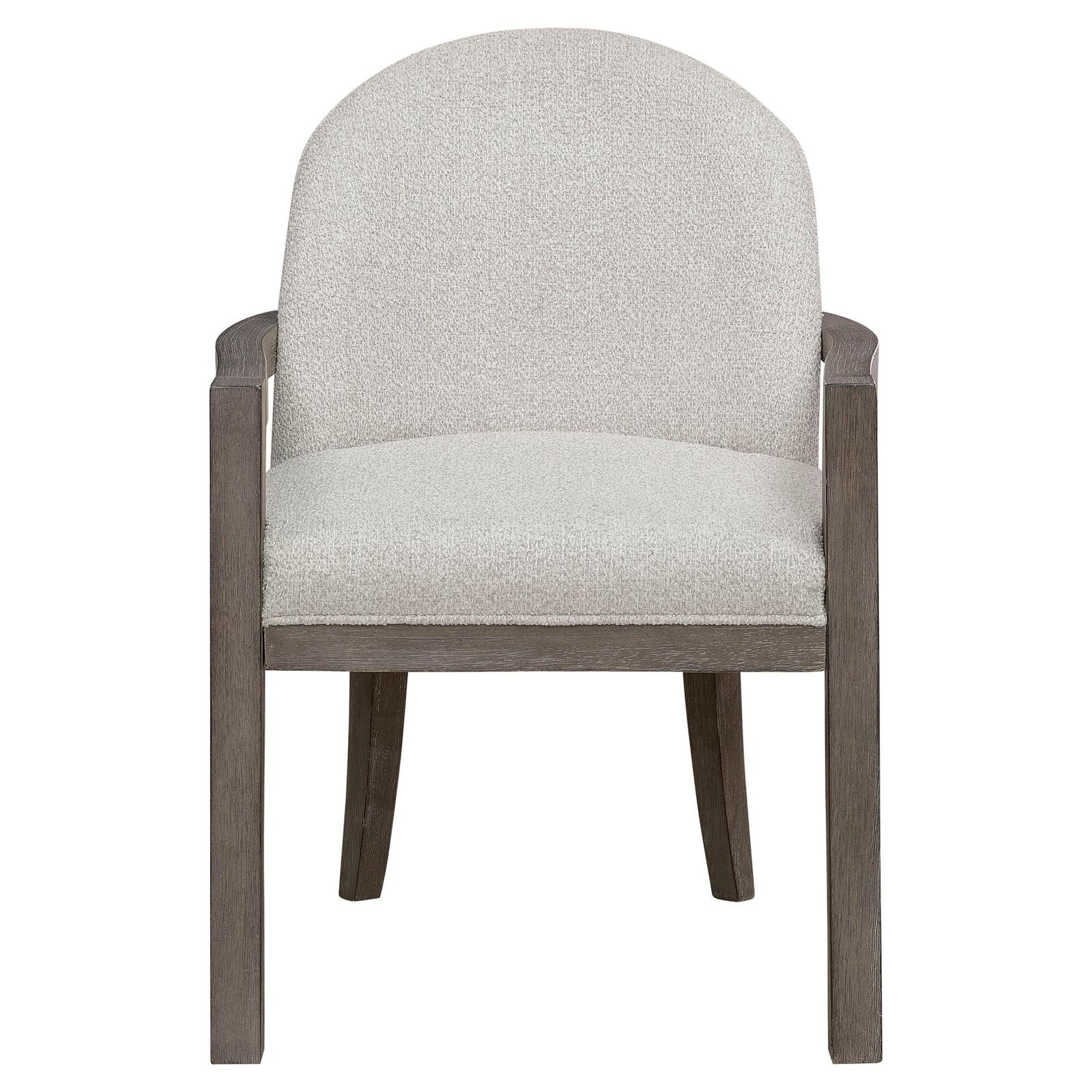 Pulaski Furniture Anderson Park Moose Trail And Frontier Brown Upholstered Dining Host Chair