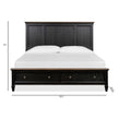 Magnussen Home Surrey Brown Panel Storage Bed