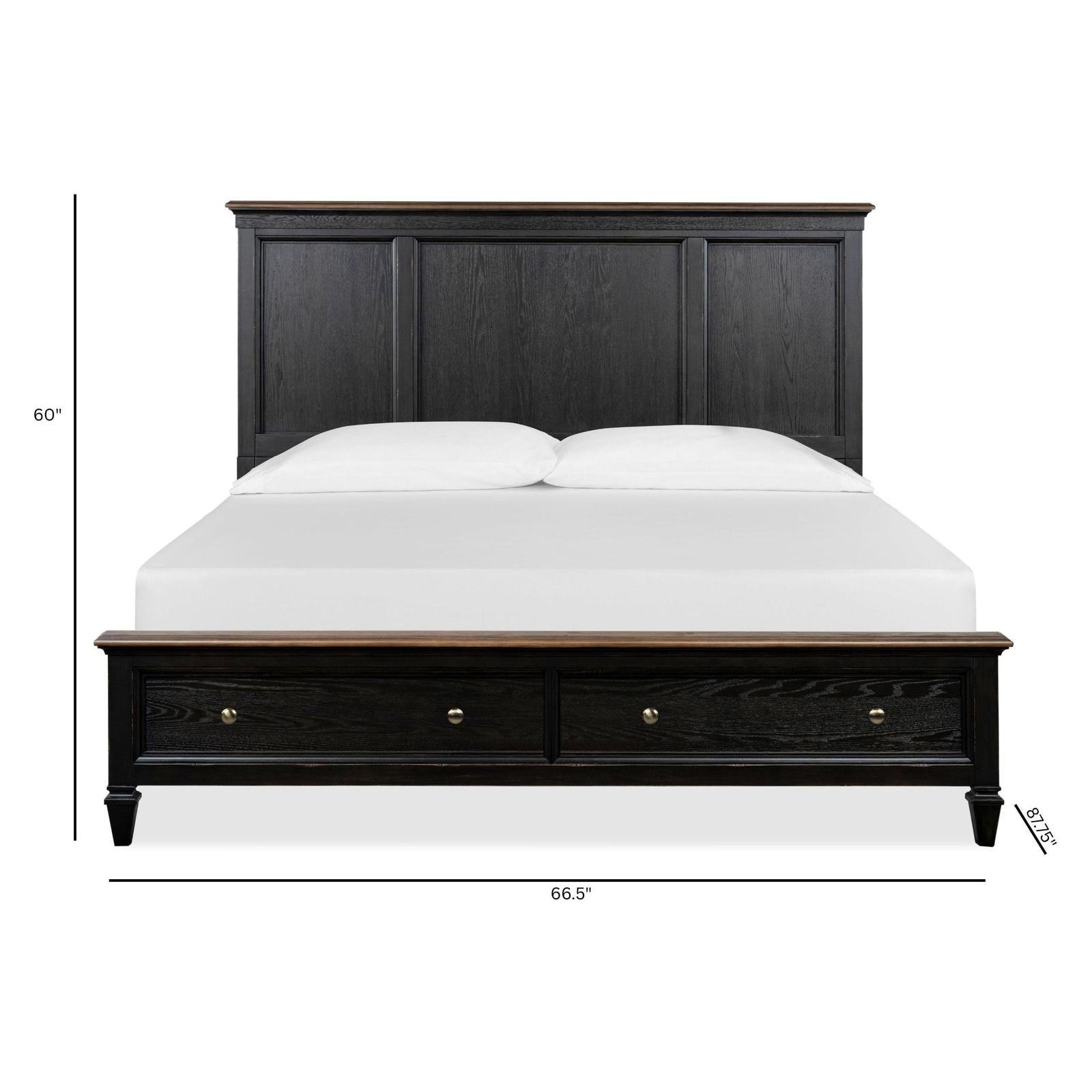 Magnussen Home Surrey Brown Panel Storage Bed