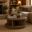 Magnussen Home Oswald Brown Round Cocktail Table