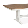 Magnussen Home Kingston Whisper White & Cerused Nutmeg Extendable Trestle Dining Table