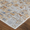 Feizy Laina 39G0F Transitional Geometric in Tan/Ivory/Blue