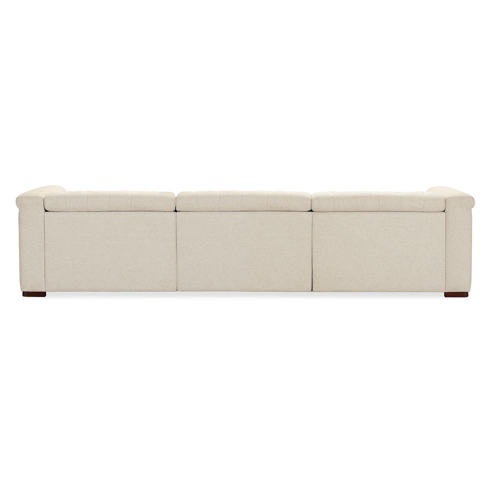 Hooker Furniture Savion Deux 3 Seat Sofa with Two Power Recliners and Three Power Headrests