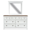 Magnussen Home Heron Cove Chalk White & Dovetail Grey Drawer Dresser