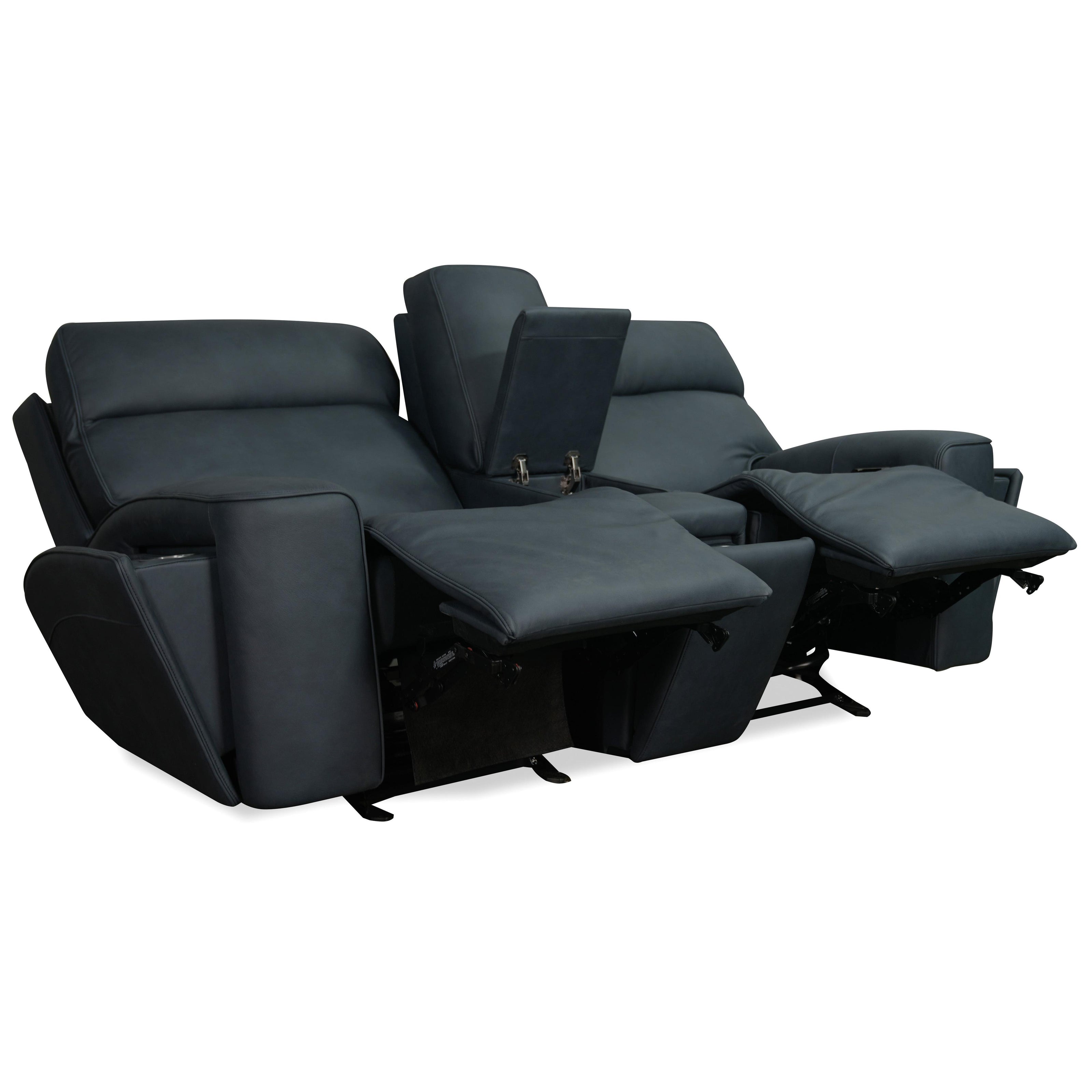 Hooker Furniture Riverton Power Gliding Console Loveseat with Power Headrest and Lumbar Sale