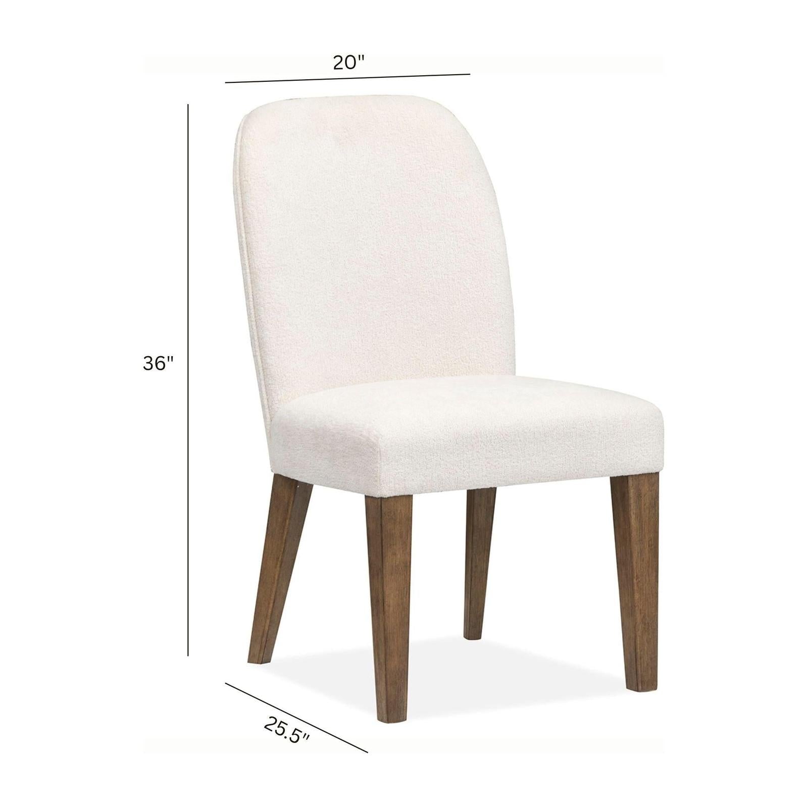 Magnussen Home Westbourne Dark Umber Upholstered Host Chair Set of 2