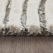 Feizy Kimball 8A34F Transitional Abstract Rug in Ivory/Gray