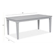 Magnussen Home Charleston Extendable Rectangular Dining Table