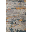 Feizy Everley 8644F Modern Abstract in Gray/Yellow/Blue