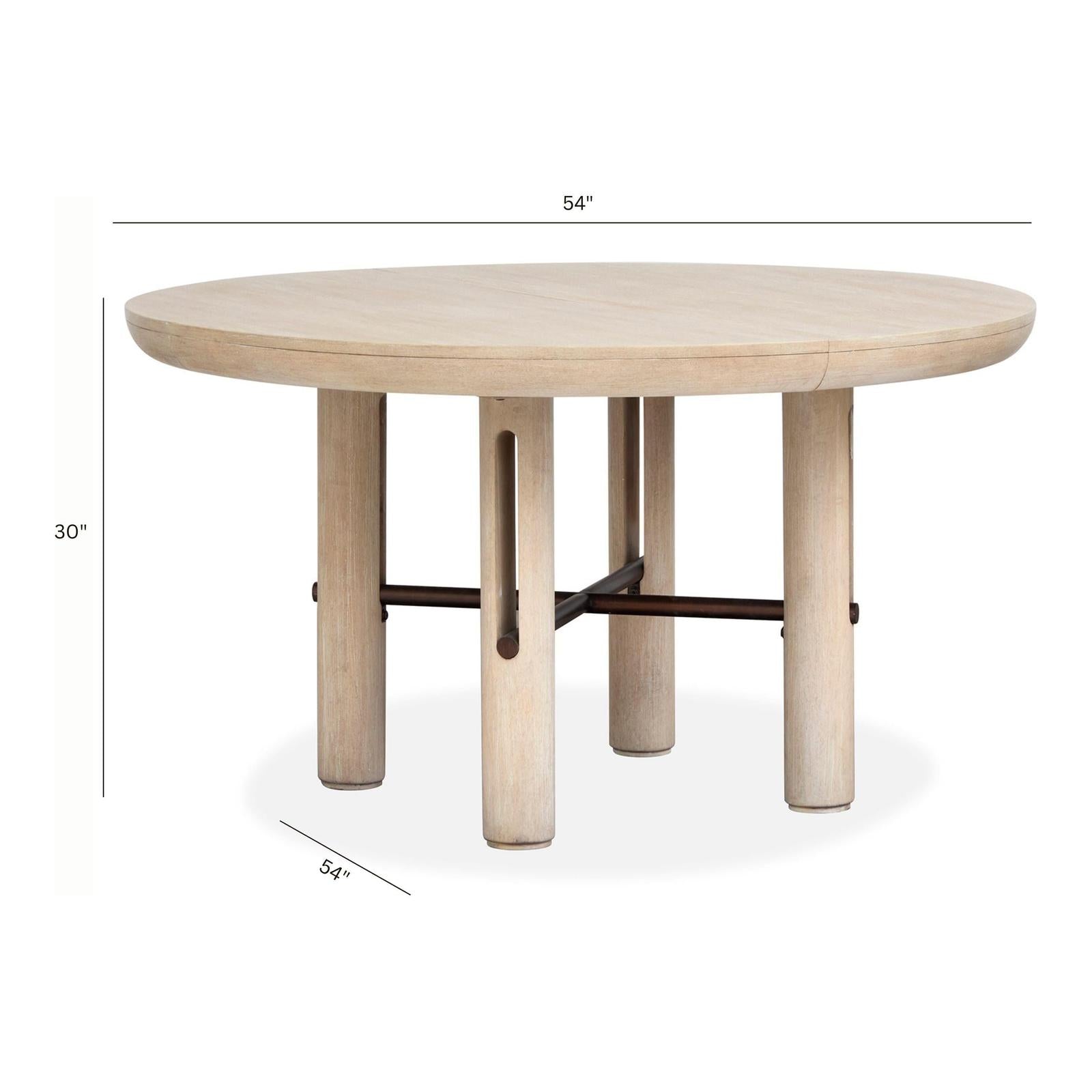 Salt Life Home Sunset Cove Sanibel Brown Extendable Round Dining Table