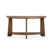 Magnussen Home Tanner Tawny Brown Demilune Sofa Table