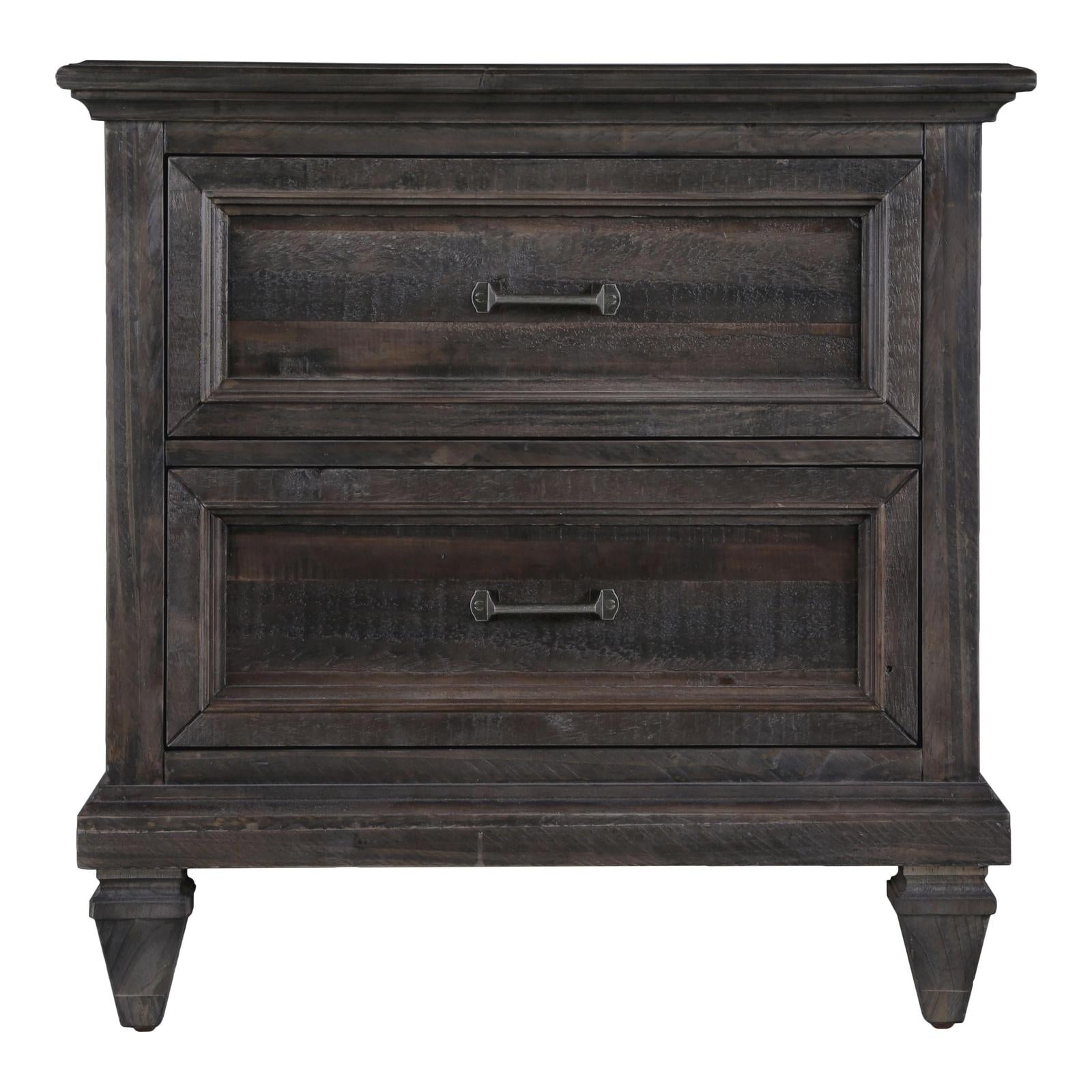 Magnussen Home Calistoga Weathered Charcoal Drawer Nightstand