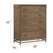 Magnussen Home Lindon Belgian Wheat & Coffee Bean Drawer Chest