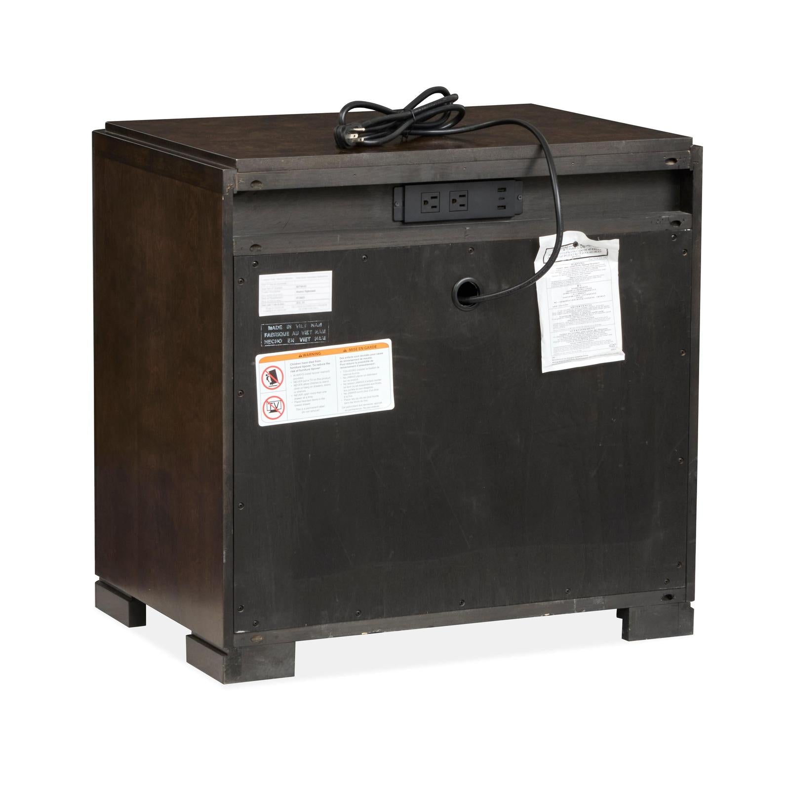 Magnussen Home Rowan Espresso Drawer Nightstand