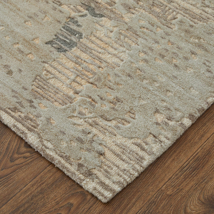 Feizy Zarah 8917F Modern Abstract Rug in Brown/Tan/Black