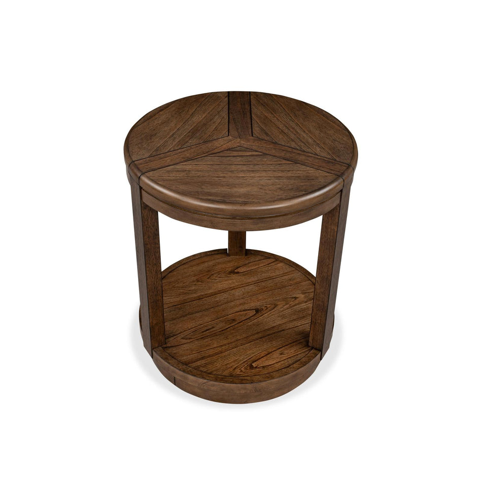 Magnussen Home Connolly Brown Round End Table