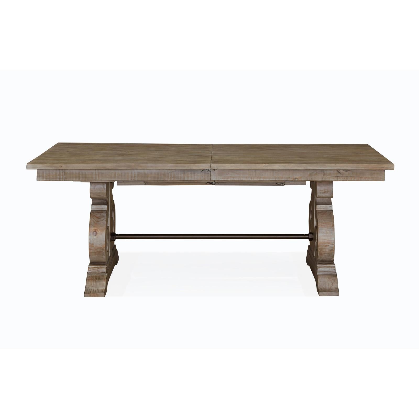 Magnussen Home Tinley Park Dove Tail Grey Extendable Rectangular Dining Table