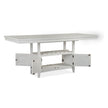 Magnussen Home Heron Cove Chalk White And Dovetail Grey Extendable Counter Height Dining Table