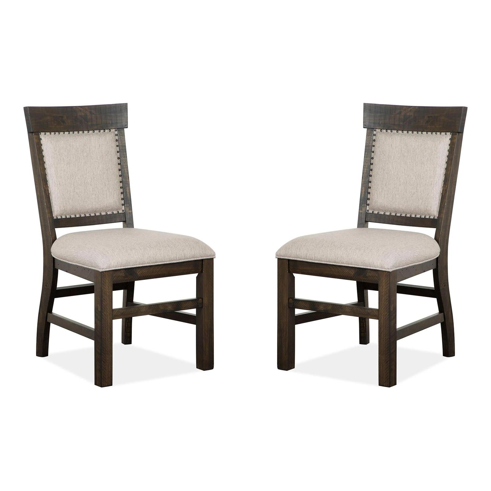 Magnussen Home Bellamy Peppercorn Side Chair Set of 2