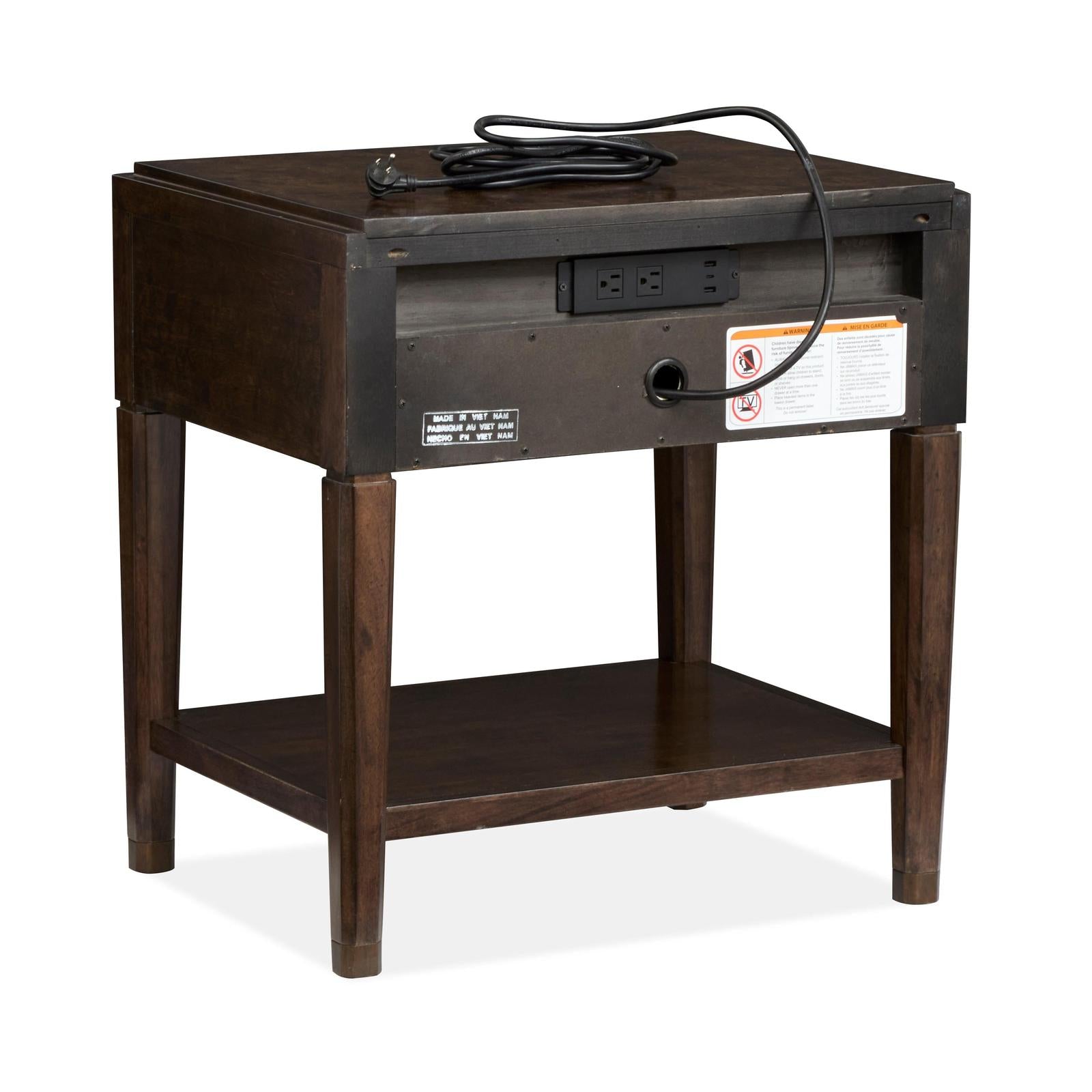 Magnussen Home Rowan Espresso Open Nightstand