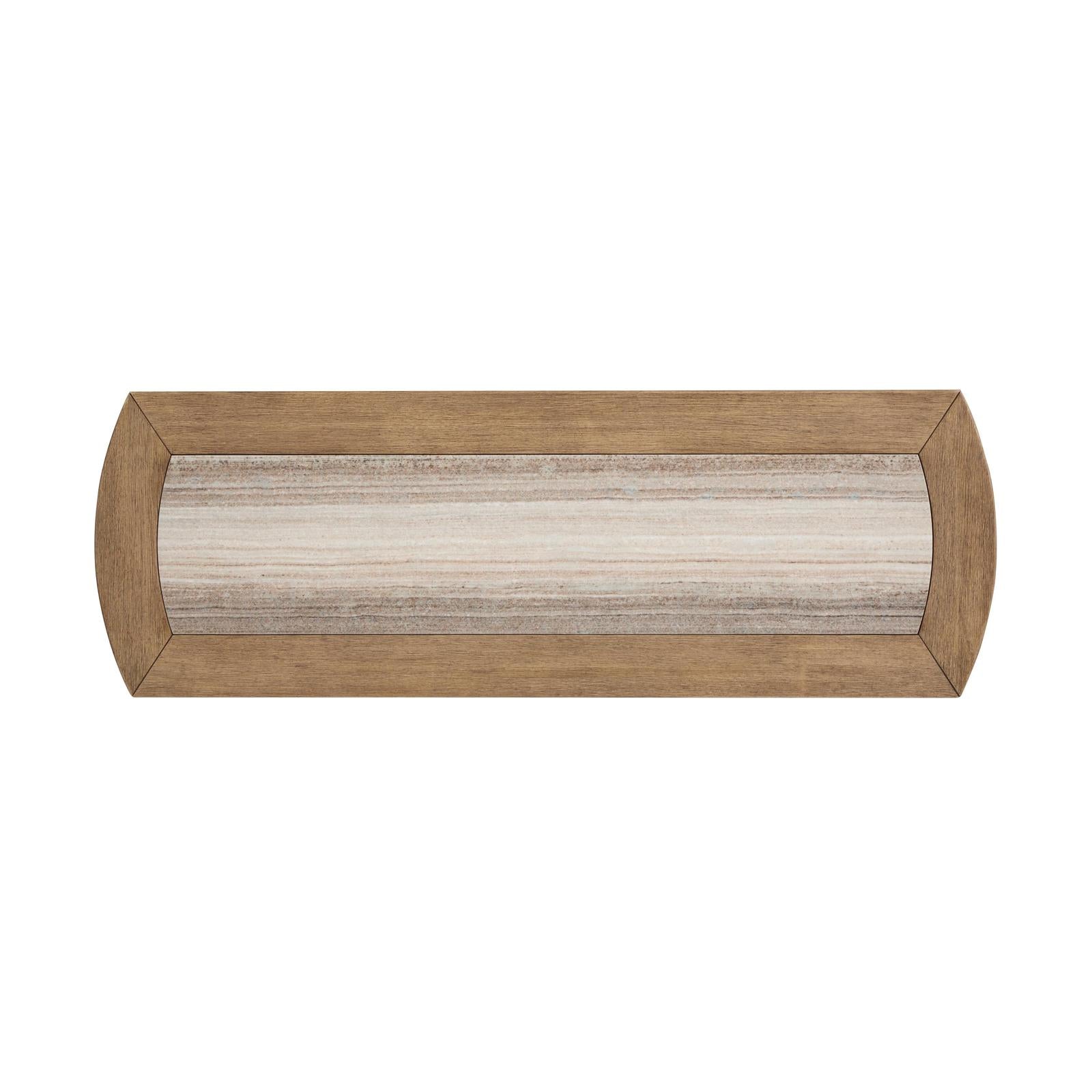 Magnussen Home Bradford Riverbed Beige Rectangular Sofa Table