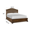 Magnussen Home Durango Willadeene Brown Upholstered Sleigh Bed