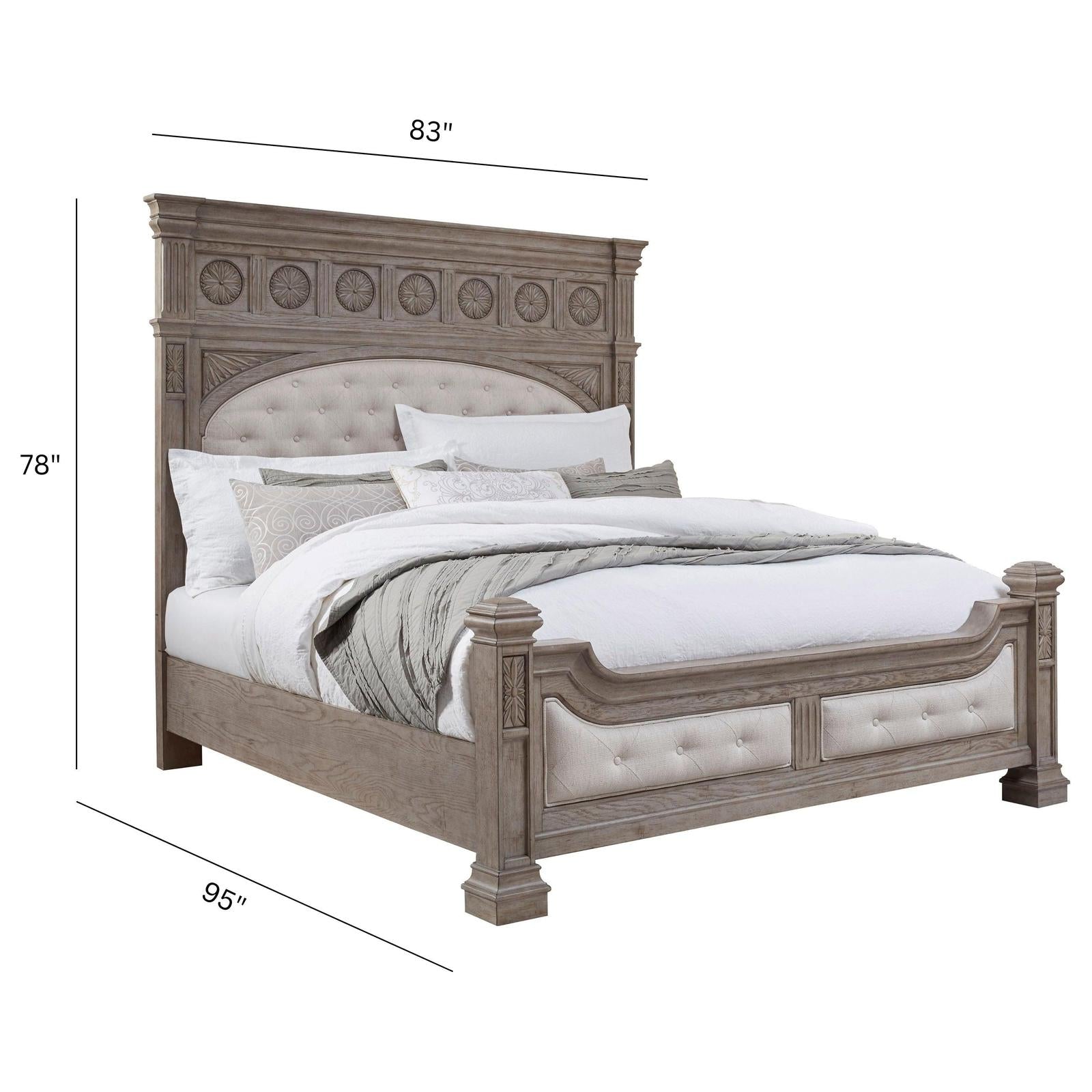 Pulaski Furniture Kingsbury French Gray Panel Bed