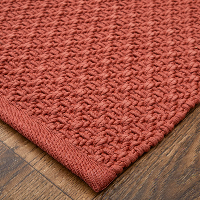 Feizy Tito 0826F Modern Solid in Red