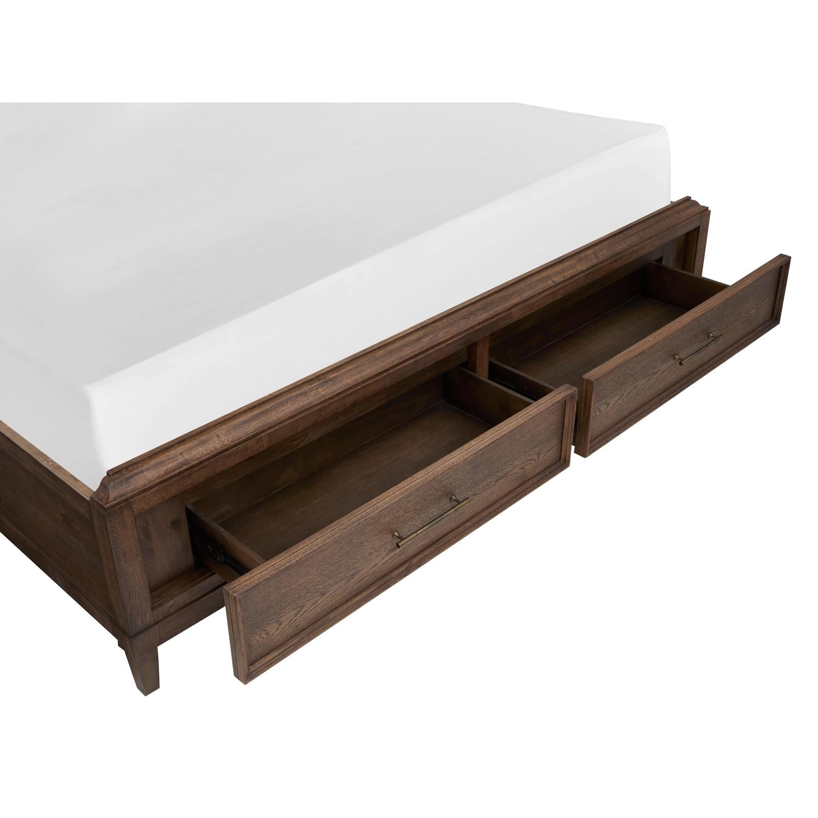 Magnussen Home Groveland Park Antique Coffee Panel Storage Bed