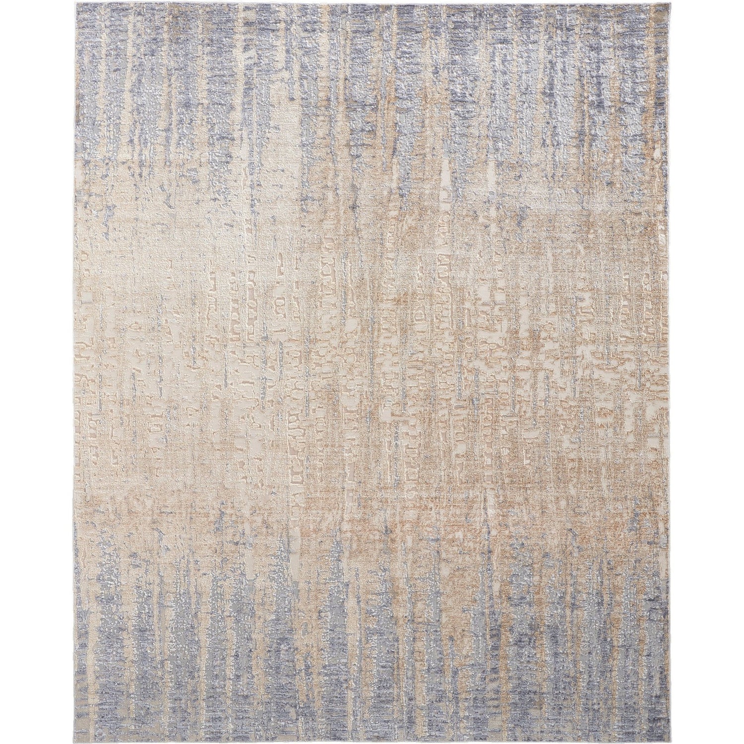 Feizy Laina 39G9F Transitional Gradient & Ombre in Tan/Brown/Blue