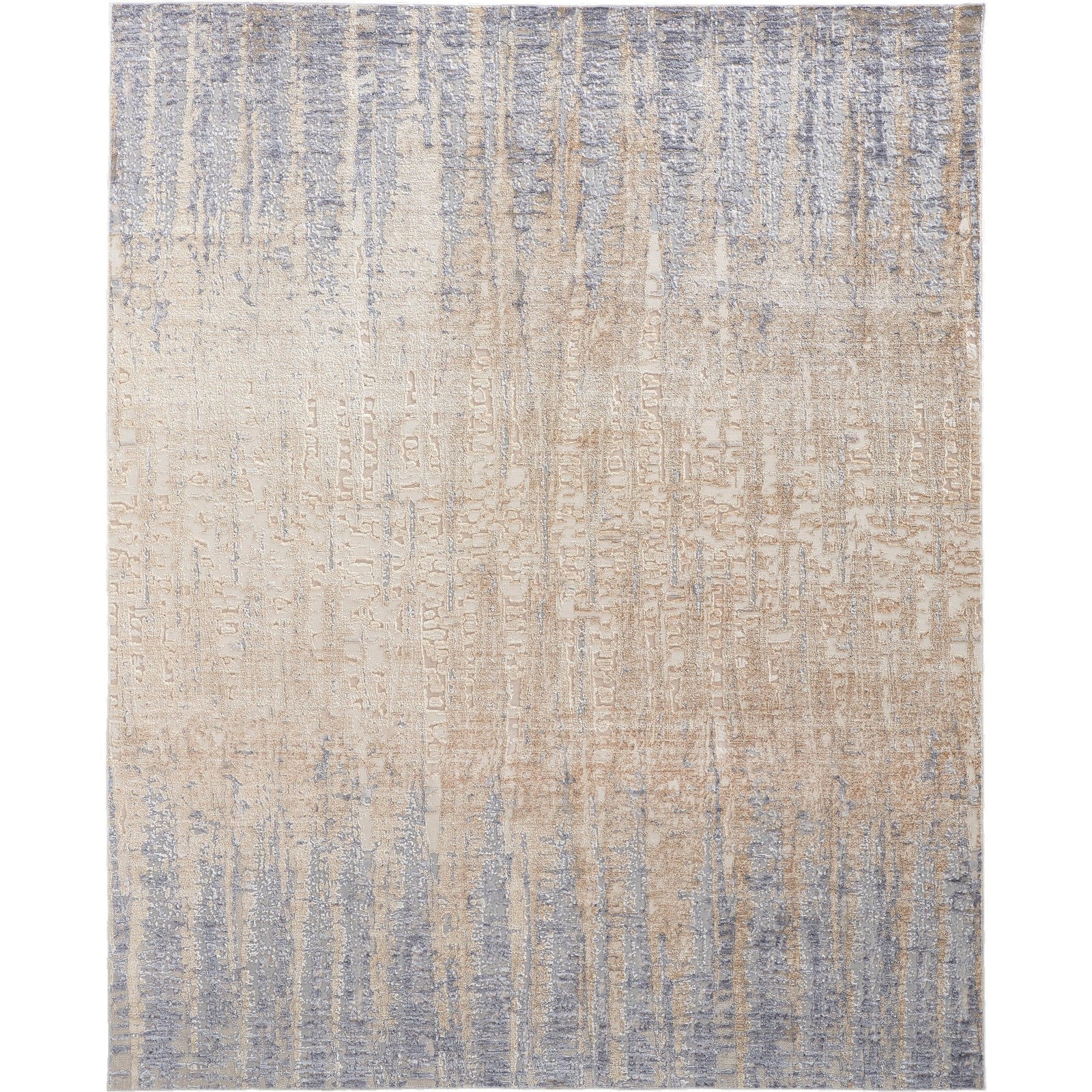 Feizy Laina 39G9F Transitional Gradient & Ombre in Tan/Brown/Blue