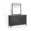 Magnussen Home Merrifield Raisin Black Double Drawer Dresser