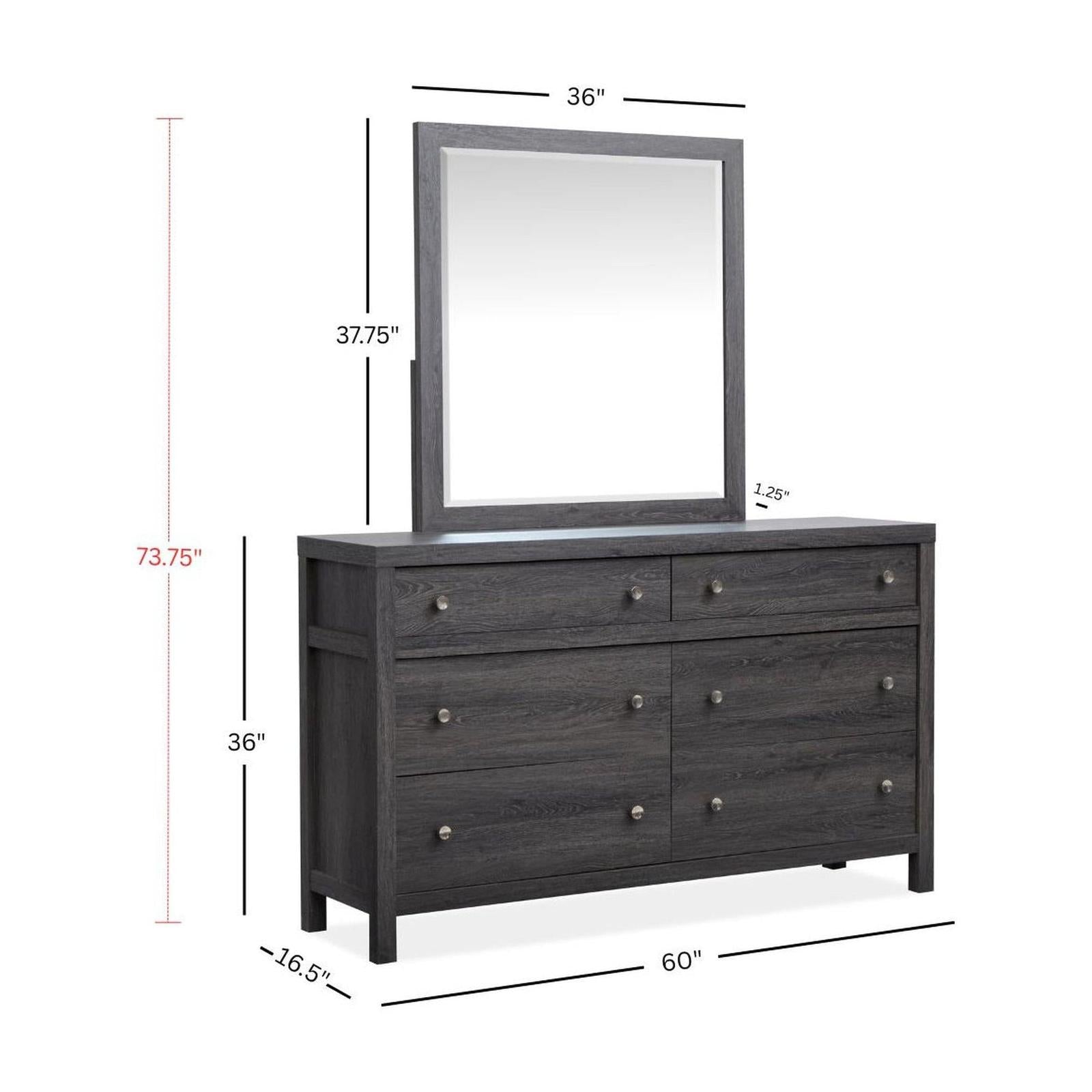 Magnussen Home Merrifield Raisin Black Double Drawer Dresser