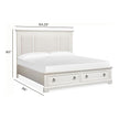 Magnussen Home Kingston Whisper White & Cerused Nutmeg Bed