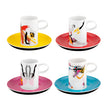 Vista Alegre Tchaikovs Coffe Cups & Saucers By Catarina Pestana - Set of 4