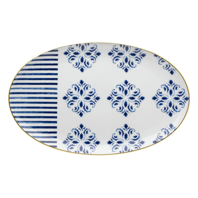Vista Alegre Transatlantica Large Oval Platter By Brunno Jahara