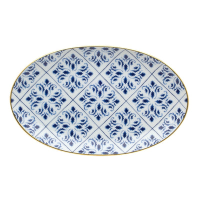 Vista Alegre Transatlantica Small Oval Platter By Brunno Jahara