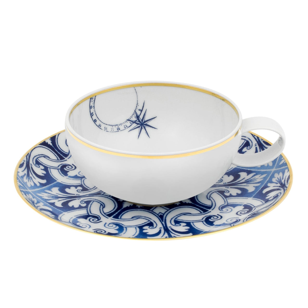 Vista Alegre Transatlantica Tea Cup And Saucer By Brunno Jahara
