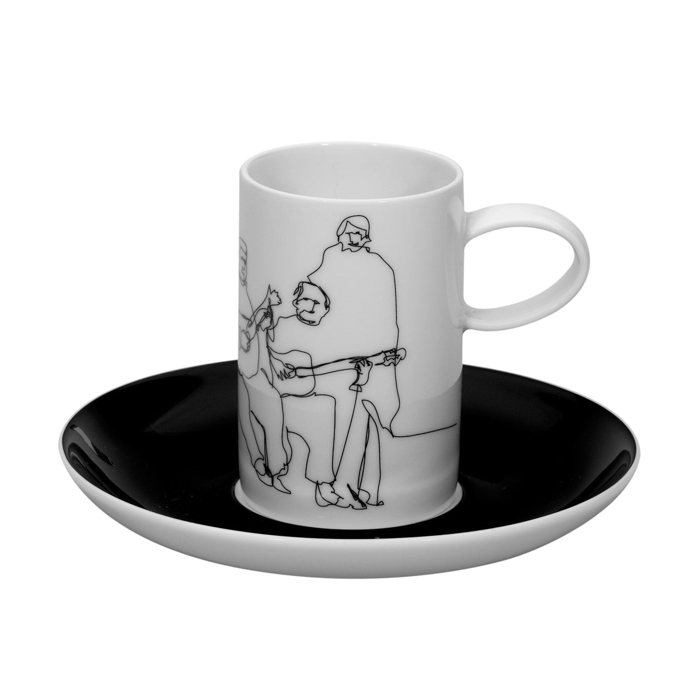 Vista Alegre Fado Coffee Cups & Saucers - Set of 4